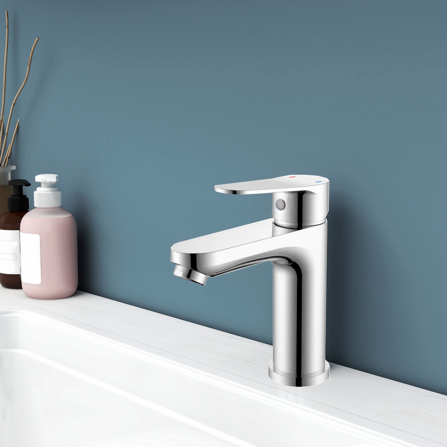 Materiale del rubinetto del lavabo in lega di zinco cromato