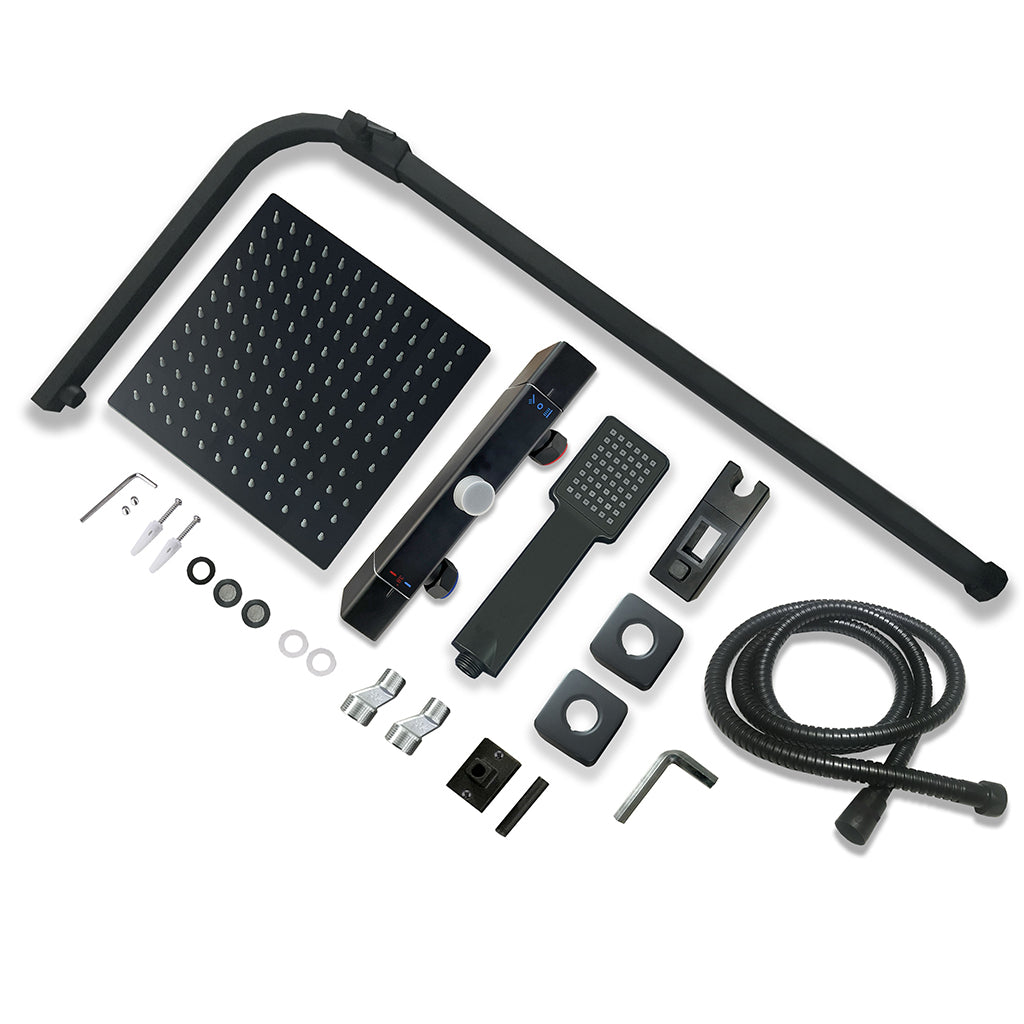 Doccia di Lusso con Soffione Quadrato e Funzioni Avanzate