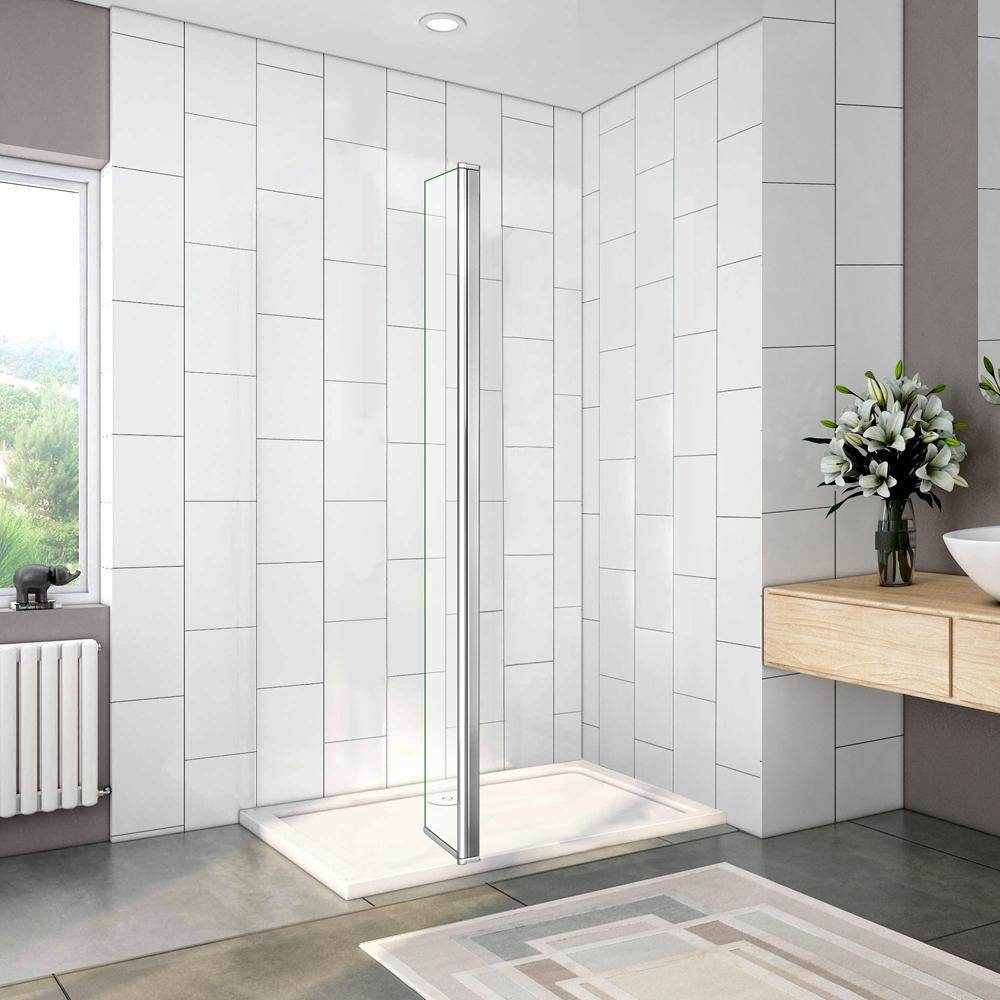 Parete Fissa Doccia Walk In 65x190cm Vetro Temperato Trasparente Parete Fissa Doccia Walk In 65x190cm Vetro Temperato Trasparente