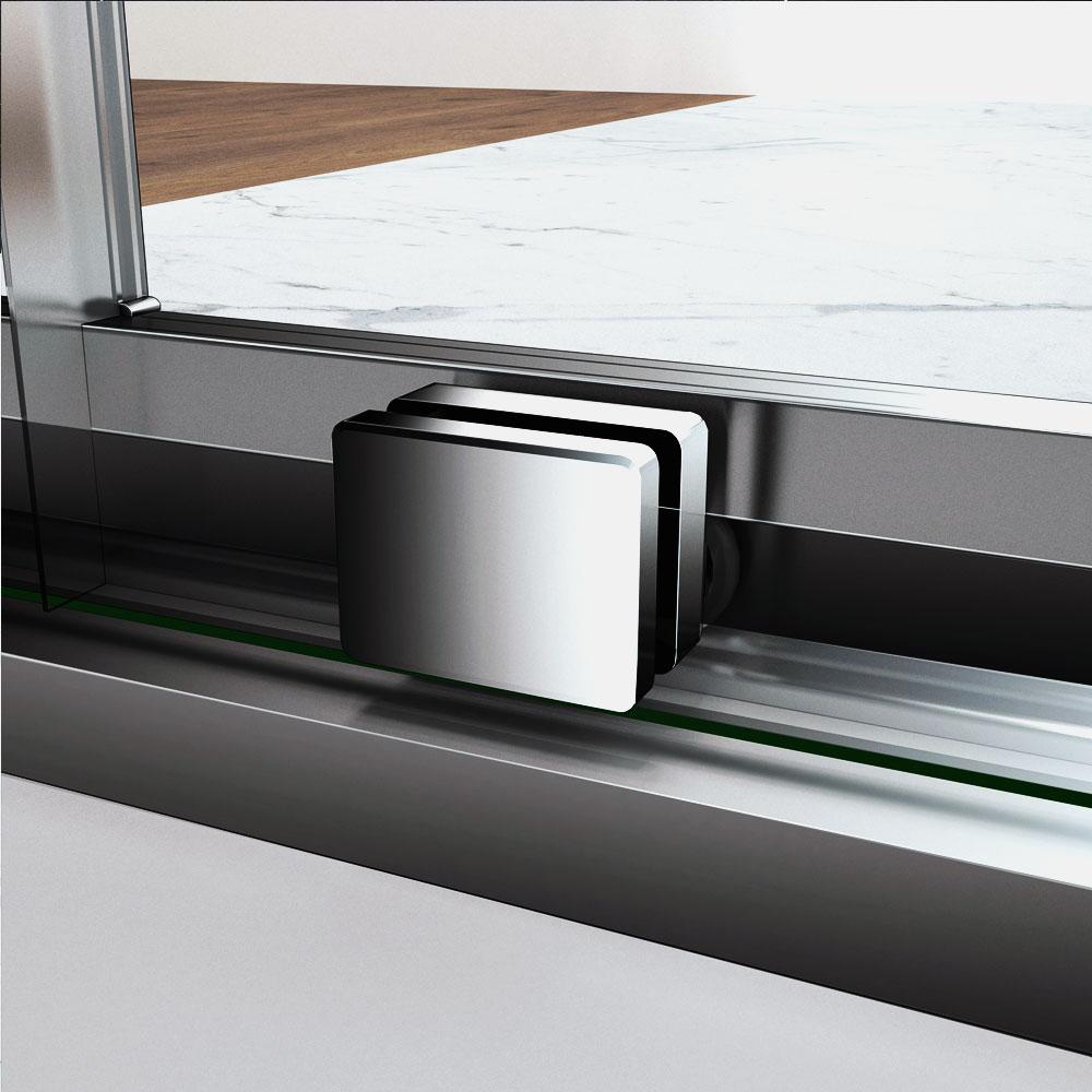 Ocean Box Doccia Angolare Due Porte Scorrevoli Alte 185/195cm Vetro Temperato Trasparente 6 mm Telaio Cromato Lucido Dimensioni Multiple