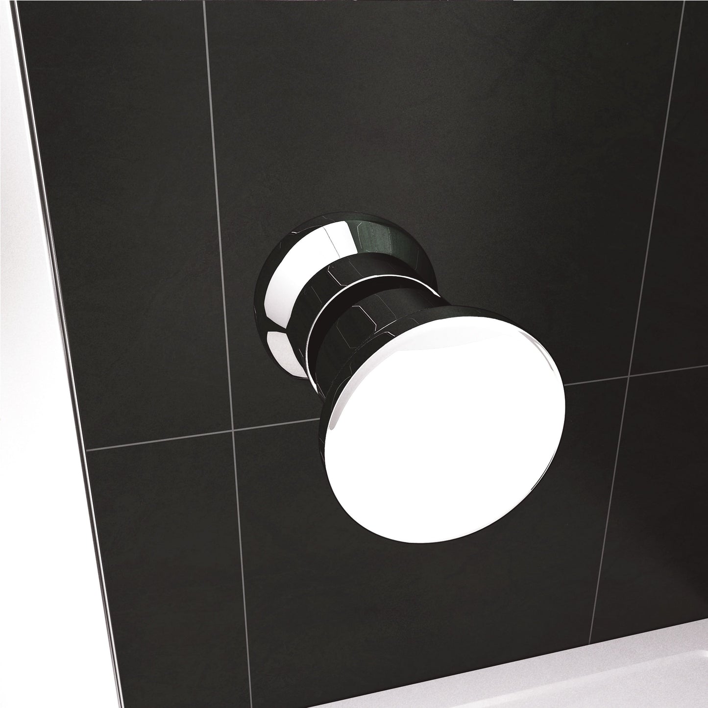 Box Doccia Angolare 185 cm Porta Scorrevole a Soffietto con Parete Fissa in Vetro Temperato Telai Cromati Lucidi Dimensioni Multiple