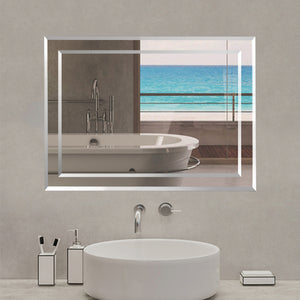 OCEAN 65×90 cm Specchio Ambientale ad Alta Definizione Esente da Rame|Specchio Quadrato