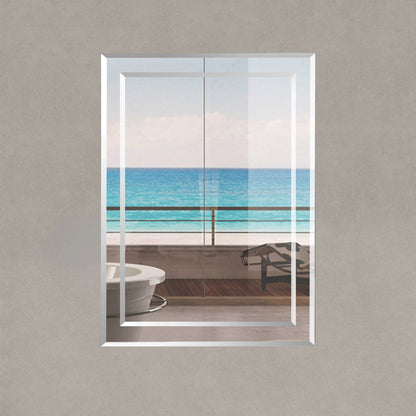 OCEAN 65×90 cm Specchio Ambientale ad Alta Definizione Esente da Rame|Specchio Quadrato