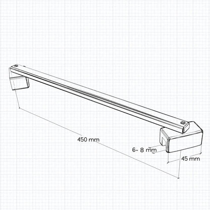 Ocean Box Doccia 195cm Porta Pieghevole con Parete Fissa Vetro 6mm Temperato Anticalcare e Barra Stabilizzatrice Varie Dimensioni