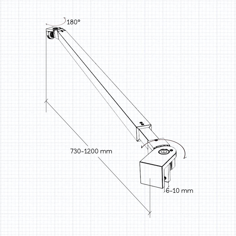 Parete doccia 60-100cm Walk In vetro temperato trasparente Anti-Frantumi da 8mm Striscia Satinata-Opaca Centrale Barra Stabilizzatrice regolabile