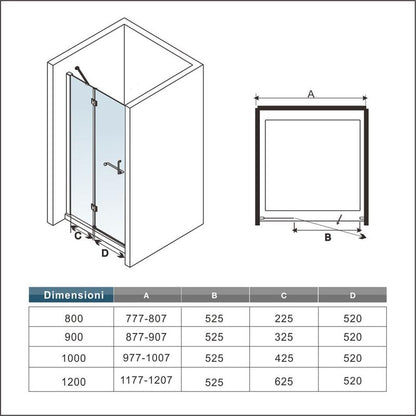 porta-doccia-per-nicchia-apertura-battente-190cm-in-cristallo-temperato-trasparente-anticalcare-8mm-e-maniglione-porta-asciugamani-barra-stabilizzatrice